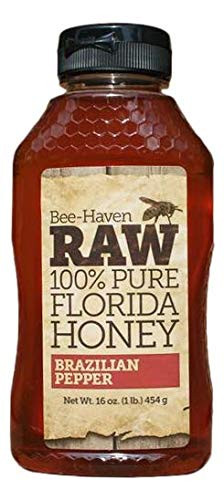 Bee-Haven Honey Farm Raw 100% Pure Brazilian Pepper Honey