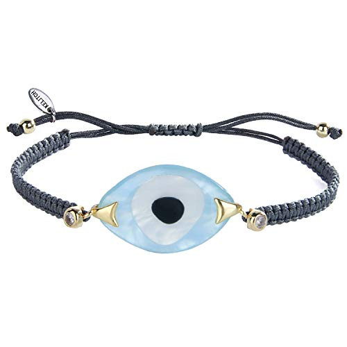 KELITCH Eyes Charm Bracelets Handmade Braided Strand Bracelets Women Cuff Bangle Fashion Jewelry