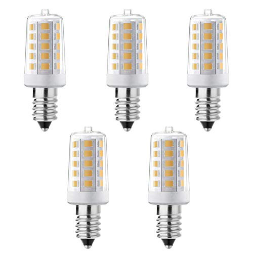 DengTA E12 LED Bulb 4W C7 Bulb Equivalent to E12 Halogen Bulb 40W 120V E12 Candelabra Light Bulbs for Ceiling Fan Chandelier Porch Sewing Machine Dryer Mirror Warm White 5-Pack DengTA E12 LED Bulb 4W C7 Bulb Equivalent to E12 Halogen Bulb 40W 120V E12 Candelabra Light Bulbs for Ceiling Fan Chandelier Porch Sewing Machine Dryer Mirror Warm White 5-Pack