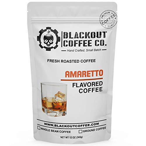 Blackout Coffee Amaretto Flavored Coffee - Ground Coffee - Fresh Roasted Coffee Beans 12 oz Blackout Coffee Amaretto Flavored Coffee - Ground Coffee - Fresh Roasted Coffee Beans 12 oz