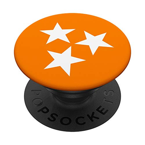 Orange Tristar Tennessee Flag PopSockets Grip and Stand for Phones and Tablets Orange Tristar Tennessee Flag PopSockets Grip and Stand for Phones and Tablets
