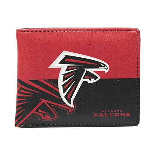Littlearth NFL Atlanta Falcons Bi-fold Wallet Red 5" x 4" x 1"