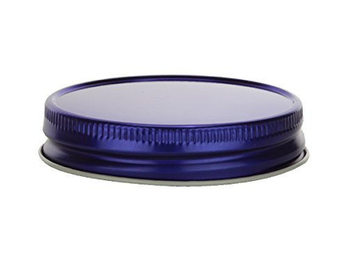 Nakpunar 12 pcs Royal Blue Mason Jar Lids - Regular Mouth  BPA Free Plastisol Lined  Made in USA