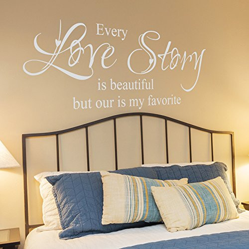 Every Love Story is Beautiful but Ours is My Favorite Vinyl Wall Decal - Love Vinyl Wall Decal - Love Wall Decal - Love Story Decal 22x8 Purple Every Love Story is Beautiful but Ours is My Favorite Vinyl Wall Decal - Love Vinyl Wall Decal - Love Wall Decal - Love Story Decal 22x8 Purple