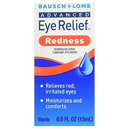 Bausch  and  Lomb Advanced Eye Relief Redness Instant Relief Eye Drops 0.50 oz  Pack of 3