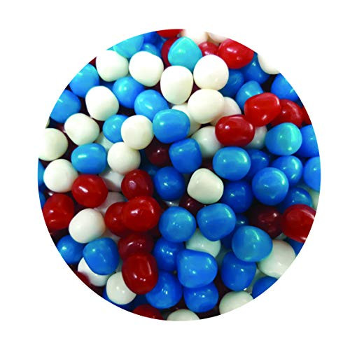 Smarty Stop Fruit Sours Chewy Candy Balls  Red White Blue Freedom  2LB