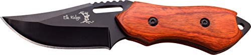 Elk Ridge ER-562WD Fixed Blade Knife, 3-Inch Blade, Pakkawood Handle, 6-Inch Overall