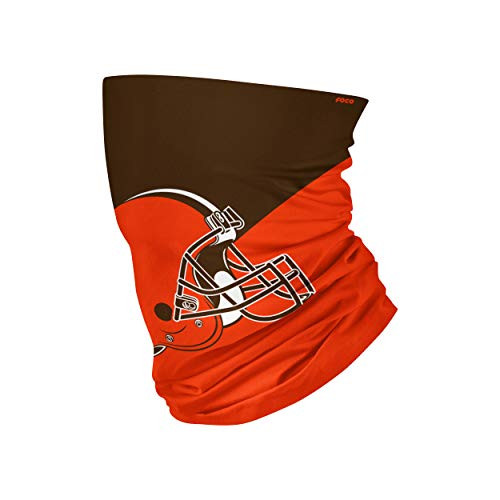 NFL FOCO Cleveland Browns Neck Gaiter  One Size  Big Logo