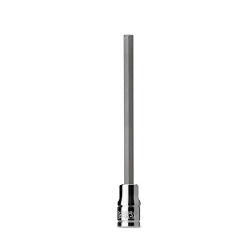 Capri Tools Long 5 mm Hex Bit Socket, 1/4-Inch Drive, Metric