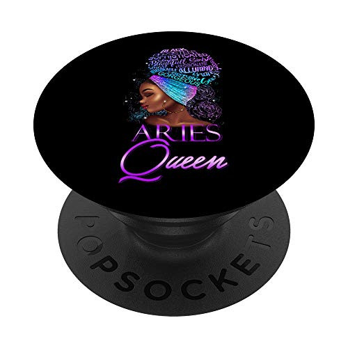 Purple Aries Queen African American Woman March April PopSockets PopGrip Swappable Grip for Phones and Tablets Purple Aries Queen African American Woman March April PopSockets PopGrip Swappable Grip for Phones and Tablets