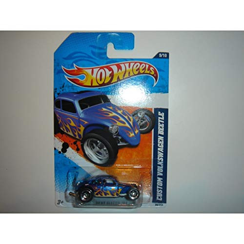 2011 Hot Wheels Custom Volkswagen Beetle Blue 99 244