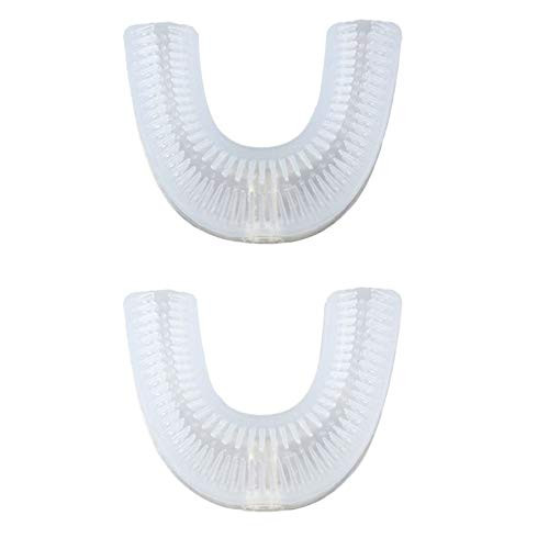 Ljyzoid 2PC U Shaped Kid Electric Toothbrush Replacement Heads Compatible with U-Type Kids Automatic Electric Toothbrush Food Grade Silicone Ultrasonic Toothbrush Replacement Head u2-6Ages Ljyzoid 2PC U Shaped Kid Electric Toothbrush Replacement Heads Compatible with U-Type Kids Automatic Electric Toothbrush Food Grade Silicone Ultrasonic Toothbrush Replacement Head u2-6Ages