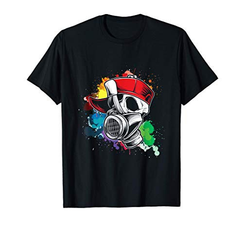 Graffiti Artist Gas Mask Spray Paint Graffiti Tag Rap Gift T-Shirt