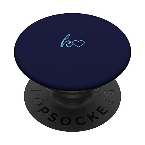Blue Initial Letter K Heart Minimalist Navy Blue PopSockets PopGrip Swappable Grip for Phones and Tablets Blue Initial Letter K Heart Minimalist Navy Blue PopSockets PopGrip Swappable Grip for Phones and Tablets