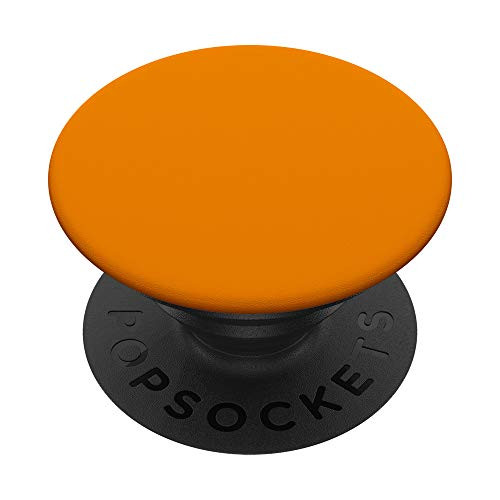 Tangerine Orange Solid Color - Orange Hue Plain PopSockets PopGrip  Swappable Grip for Phones  and  Tablets