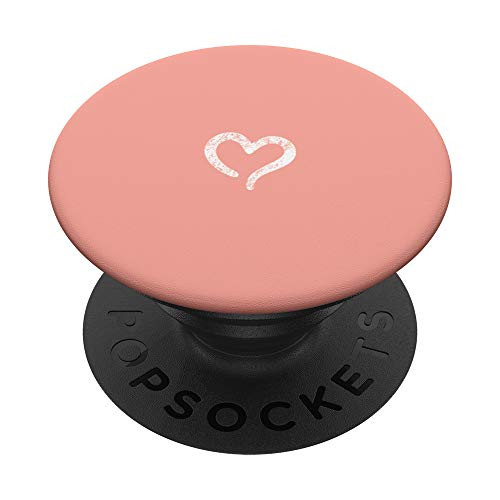 Salmon Orange and Hand Drawn Heart PopSockets Grip and Stand for Phones and Tablets Salmon Orange and Hand Drawn Heart PopSockets Grip and Stand for Phones and Tablets