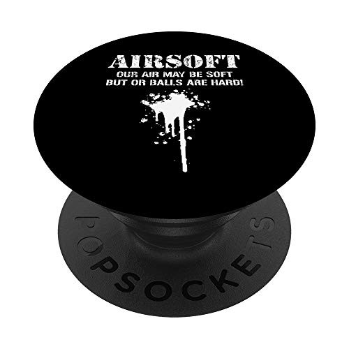 Funny Airsoft Saying Paintball Softair Player Sports Gift PopSockets Grip and Stand for Phones and Tablets