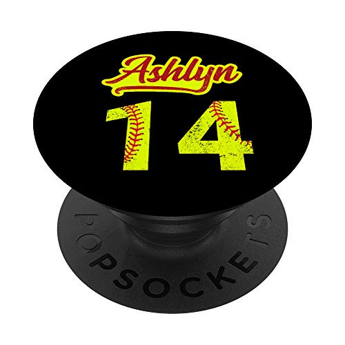 ASHLYN Softball No 14 Jersey Number 14 Catcher and Pitcher PopSockets PopGrip Swappable Grip for Phones and Tablets ASHLYN Softball No 14 Jersey Number 14 Catcher and Pitcher PopSockets PopGrip Swappable Grip for Phones and Tablets