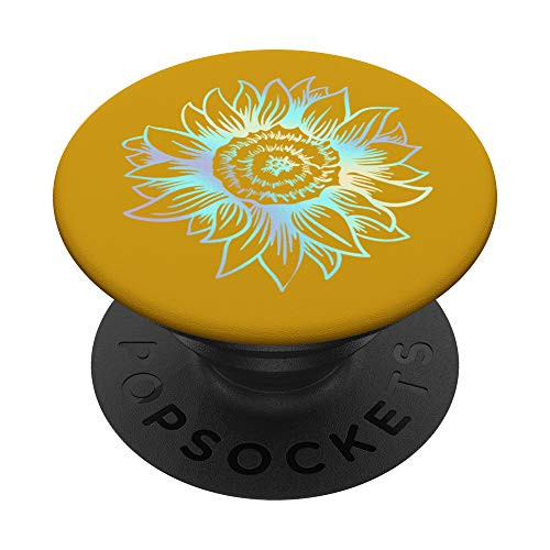 Rainbow Sunflower Orange PopSockets PopGrip Swappable Grip for Phones and Tablets Rainbow Sunflower Orange PopSockets PopGrip Swappable Grip for Phones and Tablets