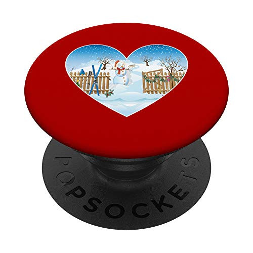 CHRISTMAS Snowman Trees Fence Snow Snowflakes Winter Season PopSockets Grip and Stand for Phones and Tablets CHRISTMAS Snowman Trees Fence Snow Snowflakes Winter Season PopSockets Grip and Stand for Phones and Tablets