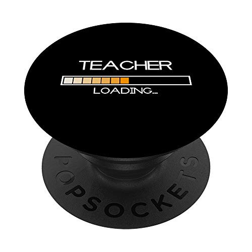 Future Teacher Loading Bar Graduation Teacher Gift PopSockets PopGrip  Swappable Grip for Phones  and  Tablets