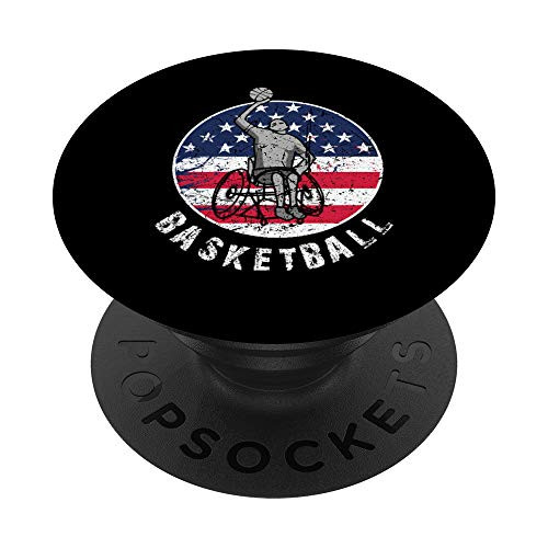 Novelty USA Wheelchair Sports  Wheelchair Basketball Player PopSockets PopGrip  Swappable Grip for Phones  and  Tablets Novelty USA Wheelchair Sports  Wheelchair Basketball Player PopSockets PopGrip  Swappable Grip for Phones  and  Tablets