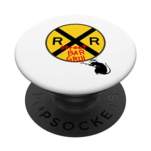 Railroad Street bar and Grill street art PopSockets PopGrip  Swappable Grip for Phones  and  Tablets