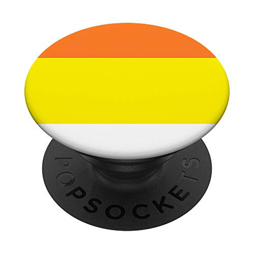 Orange and Yellow Candy Corn Pattern PopSockets Grip and Stand for Phones and Tablets