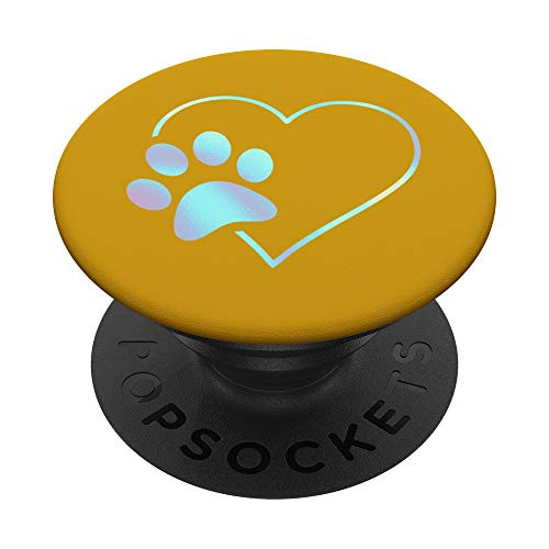 Rainbow Paw Print Heart Dog Cat Orange PopSockets PopGrip Swappable Grip for Phones and Tablets Rainbow Paw Print Heart Dog Cat Orange PopSockets PopGrip Swappable Grip for Phones and Tablets