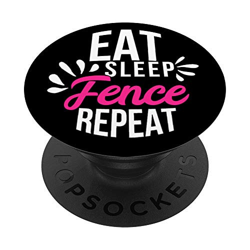 Eat Sleep Fence Repeat Motivational Gift ACE030b PopSockets Grip and Stand for Phones and Tablets Eat Sleep Fence Repeat Motivational Gift ACE030b PopSockets Grip and Stand for Phones and Tablets