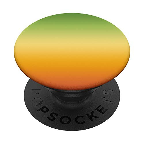Pretty Ombre Sunny Orange  and  Lime Green Color Gradient PopSockets PopGrip  Swappable Grip for Phones  and  Tablets