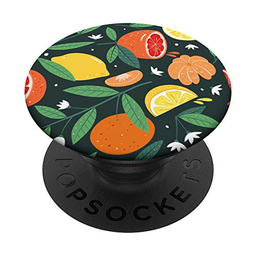 Fruit Lemon Orange Grapefruit Tangerine PopSockets PopGrip  Swappable Grip for Phones  and  Tablets