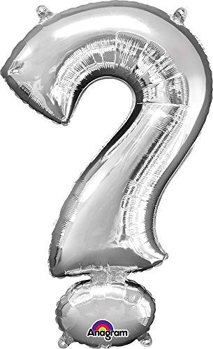 Anagram 33009 Symbol"?" Silver Foil Balloon 34",