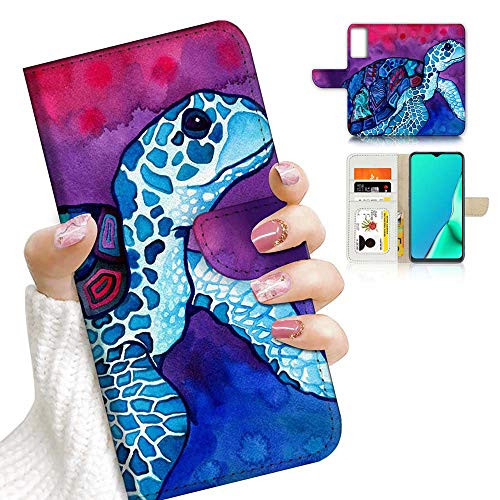 for Samsung S20 FE 4G  S20 FE 5G  Designed Flip Wallet Phone Case Cover  A20298 Turtle Paint