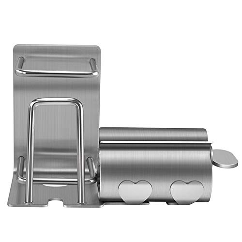 Wall Mounted 4 in 1 Toothbrush Holder Toothpaste Holder Tube Squeezers and Cup Holder 304 Stainless Steel Organizer Toothbrush Toothpaste Holder Wall Mounted Adhesive Wall Mounted 4 in 1 Toothbrush Holder Toothpaste Holder Tube Squeezers and Cup Holder 304 Stainless Steel Organizer Toothbrush Toothpaste Holder Wall Mounted Adhesive