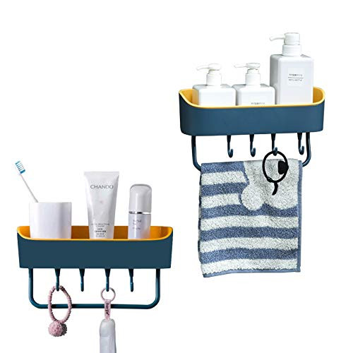 2PACK Adhesives Bathroom Shower Caddy Shampoo Towel Storage Wall Hanging Shelf ?No Drilling Wall Mounted Kitchen Spice Seasonings Rack Organizer Basket with Hook 2PACK Adhesives Bathroom Shower Caddy Shampoo Towel Storage Wall Hanging Shelf ?No Drilling Wall Mounted Kitchen Spice Seasonings Rack Organizer Basket with Hook