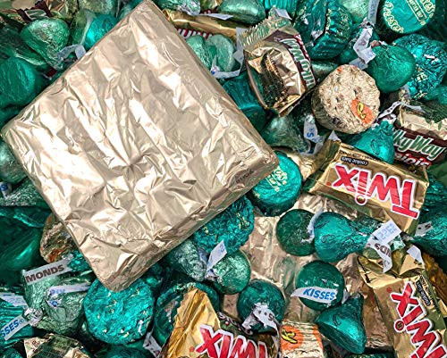 St. Patrick's Day Green Candy - HERSHEY'S KISSES  REESE'S  Damak Dark Chocolate  and More  Candy Bulk 4 Lbs