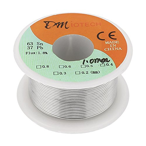 DMiotech 50g 1mm Rosin Core Solder Tin Lead Solder Wire 63/37 for Electrical Soldering
