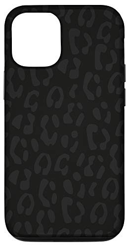 iPhone 12 12 Pro Black leopard print protective case for women cheetah design Case