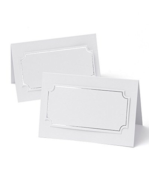 Gartner Studios 12614 Silver Foil Place Cards (Pack of 50) Gartner Studios 12614 Silver Foil Place Cards (Pack of 50)
