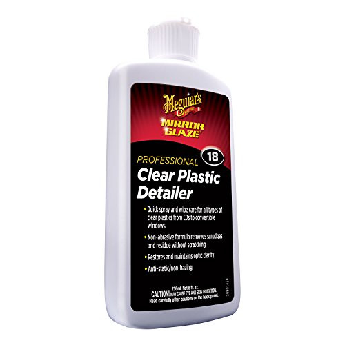 Meguiars M1808 Mirror Glaze Clear Plastic Detailer, 8 Fluid Ounces Meguiars M1808 Mirror Glaze Clear Plastic Detailer, 8 Fluid Ounces