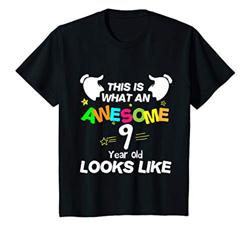 Kids This is What an Awesome 9 Year Old Looks Like T T-Shirt
