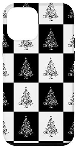 iPhone 12 mini Christmas Tree Checkered Flag Board Pattern Cool X-Mas Gifts Case