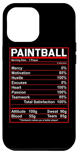 iPhone 12 Pro Max Funny Paintball Nutrition Facts Women And Men Gift Case