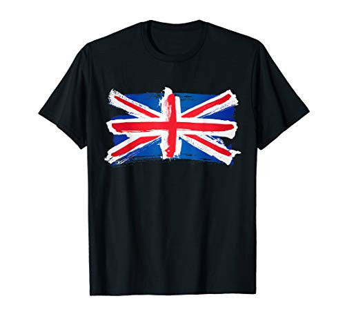 United Kingdom UK Flag Paint Style T-Shirt