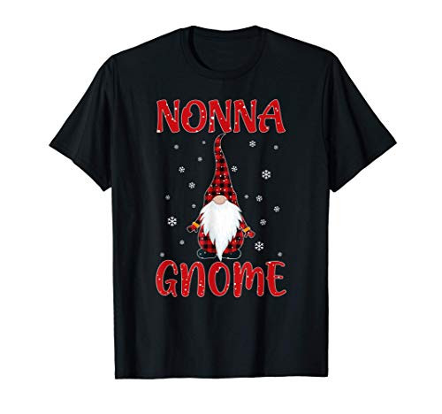 Santa Claus Garden Nonna Gnome Merry Christmas buffalo T-Shirt Santa Claus Garden Nonna Gnome Merry Christmas buffalo T-Shirt