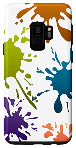 Galaxy S9 Artist Gift Idea Painter Colorful Dripping Paint Watercolor Case