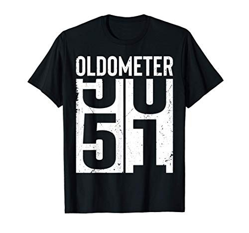 Funny 51 Years Old 51st Birthday Odometer Oldometer Gift Men T-Shirt