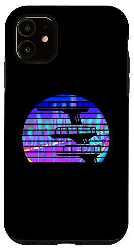 iPhone 11 Diving Board Vaporwave Sunset Diving Synthwave Case