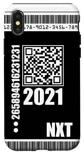 iPhone X XS 2021 Rocket Ticket Bar Code Space Science Cool Novelty Gifts Case